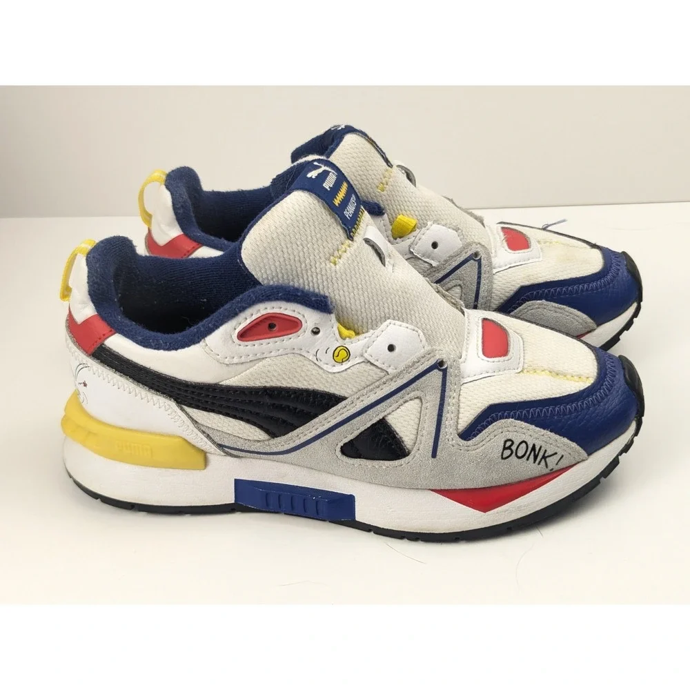 Puma PEANUTS R78 Jr sz 4C 22cm Red Yellow‎ Blue White  375742 01 - Picture 8 of 16